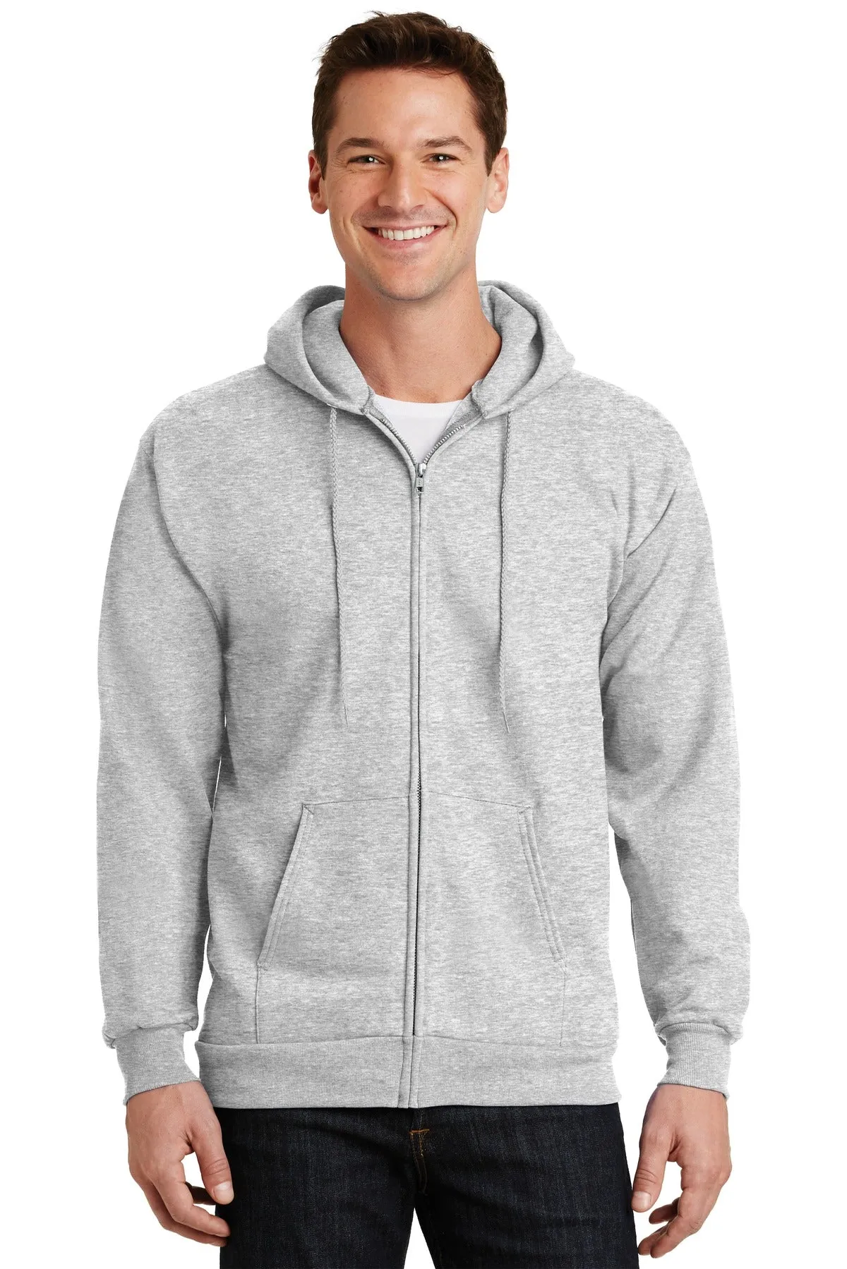 Port & Company -  Men's Essential Fleece Full-Zip Hooded Sweatshirt