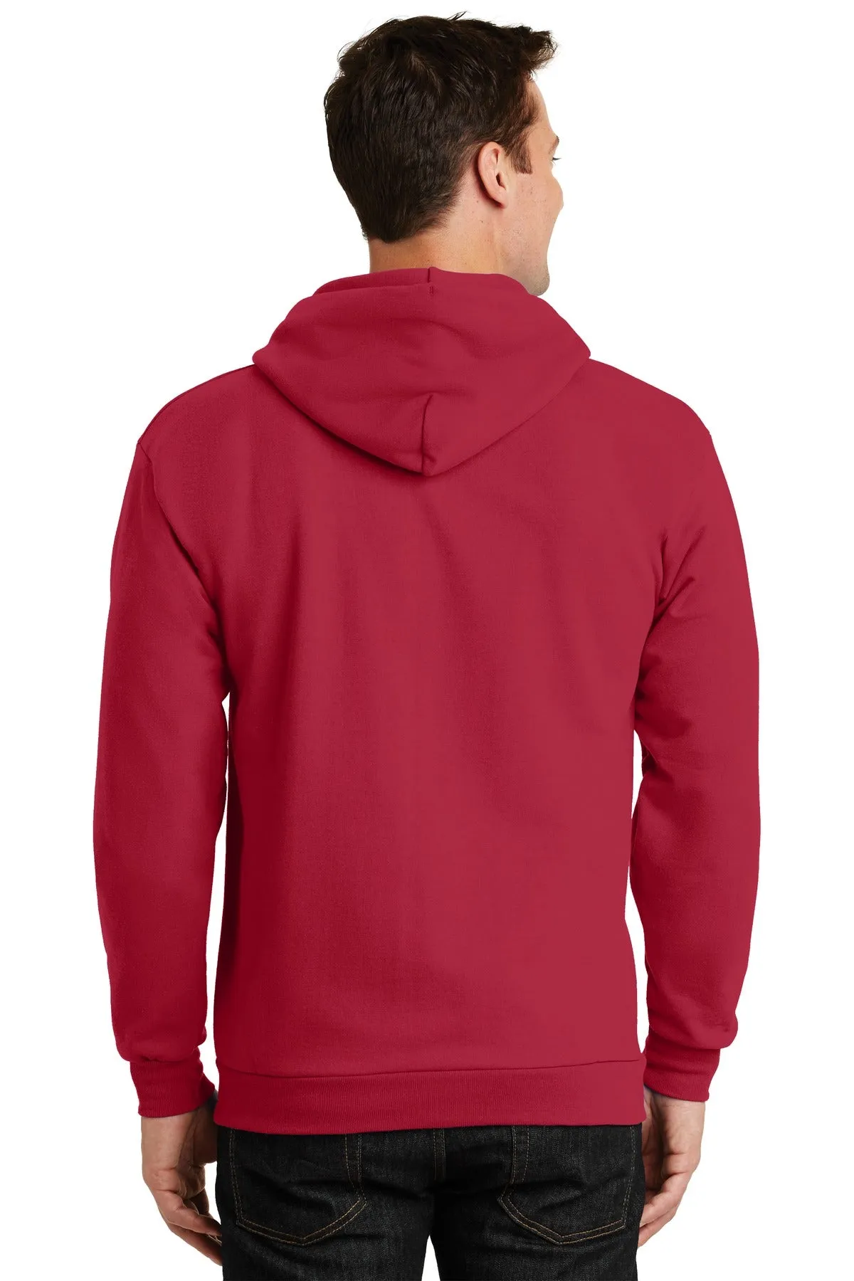 Port & Company -  Men's Essential Fleece Full-Zip Hooded Sweatshirt