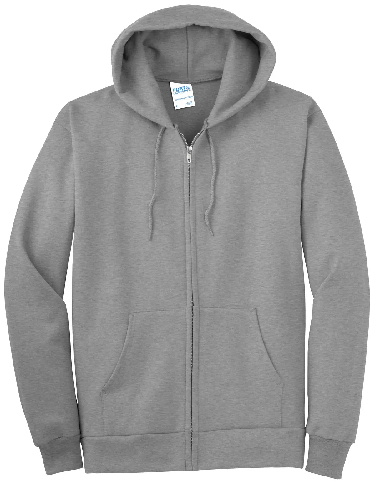 Port & Company -  Men's Essential Fleece Full-Zip Hooded Sweatshirt