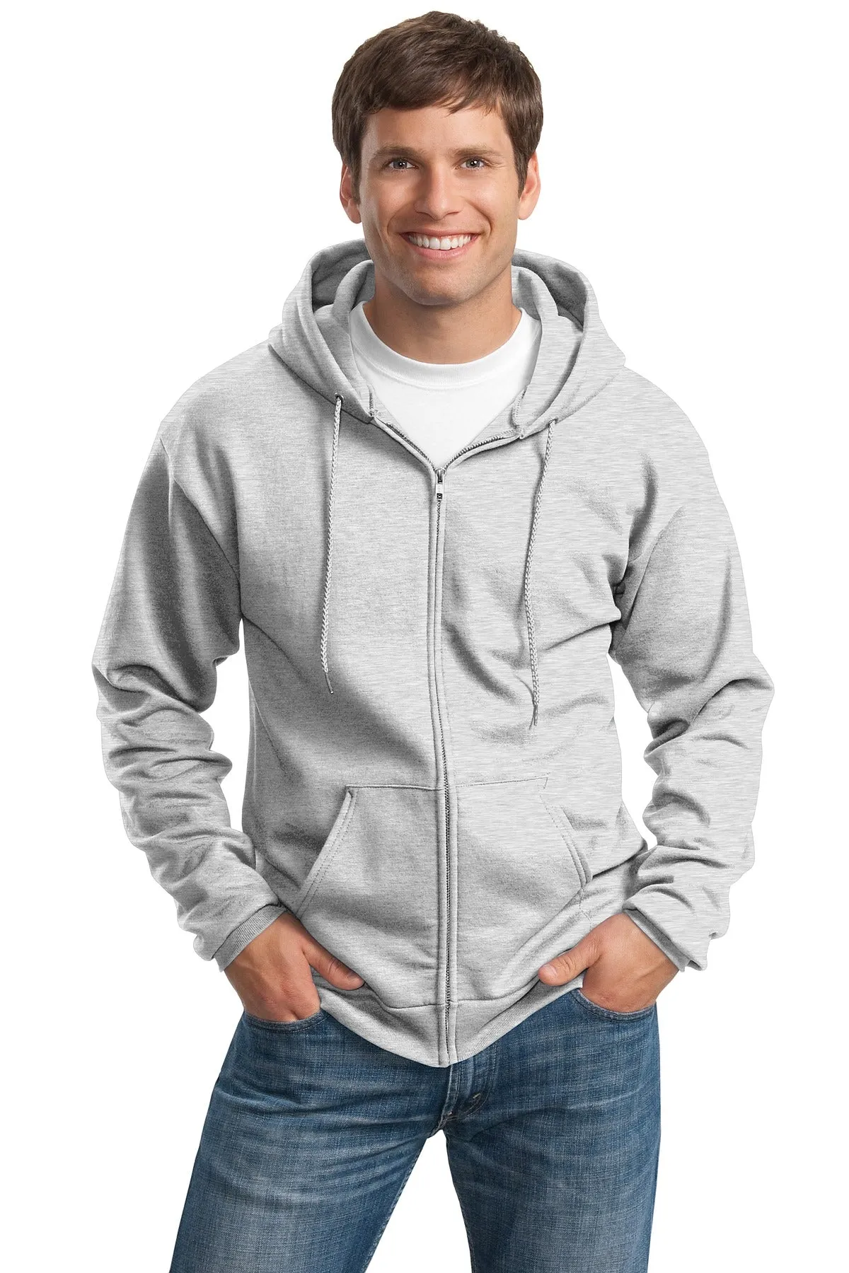 Port & Company - Men's Tall Essential Fleece Full-Zip Hooded Sweatshirt