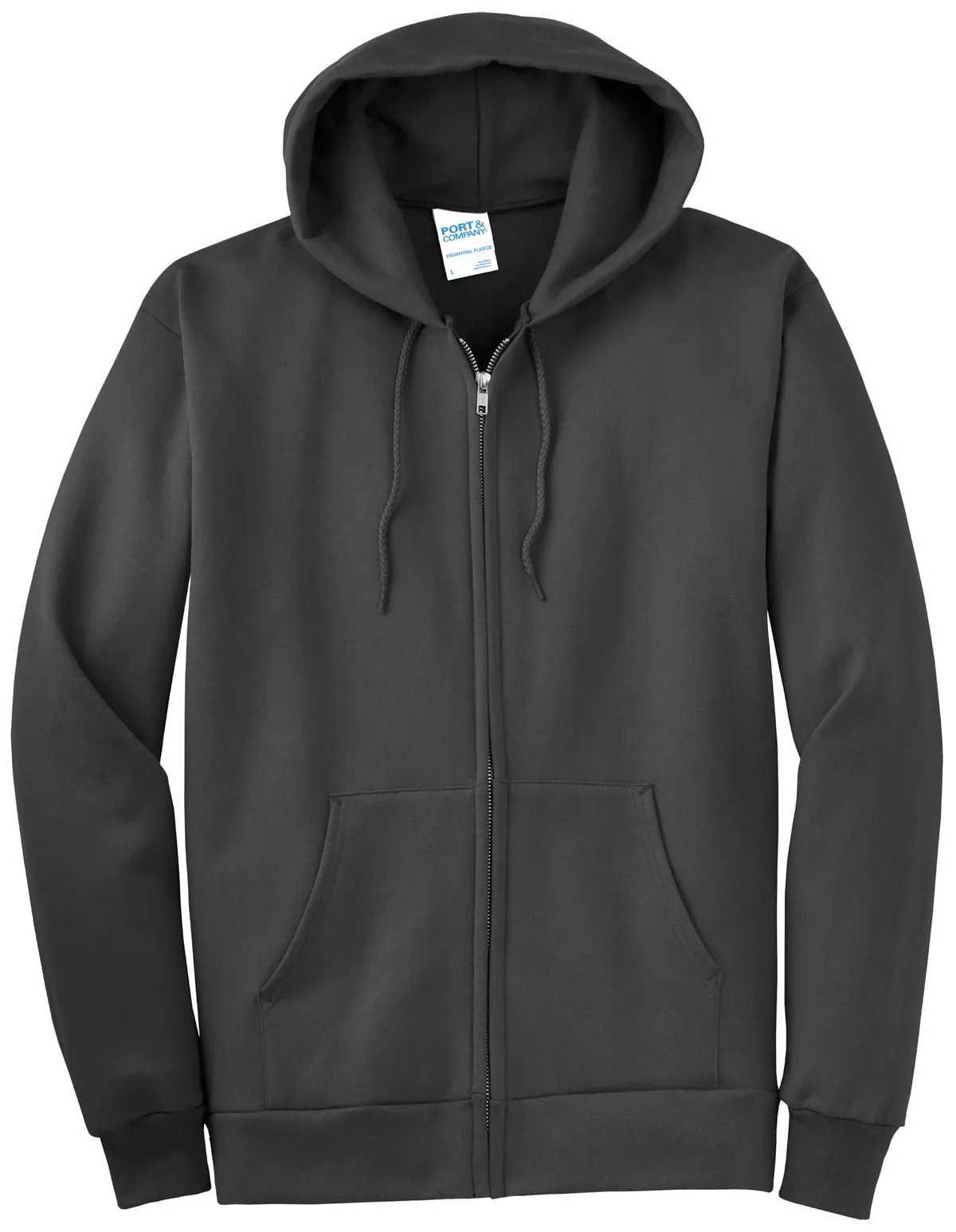 Port & Company - Men's Tall Essential Fleece Full-Zip Hooded Sweatshirt