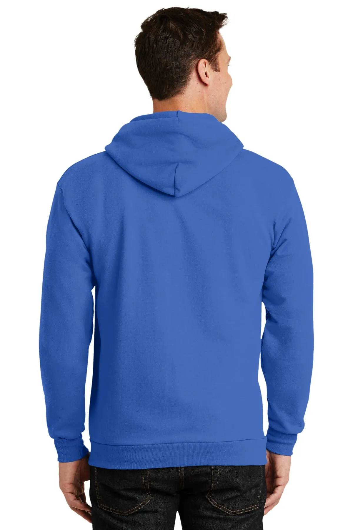 Port & Company - Men's Tall Essential Fleece Full-Zip Hooded Sweatshirt