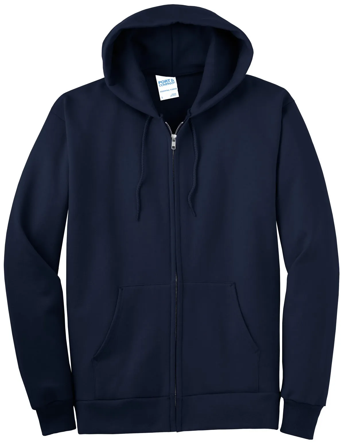 Port & Company - Men's Tall Essential Fleece Full-Zip Hooded Sweatshirt