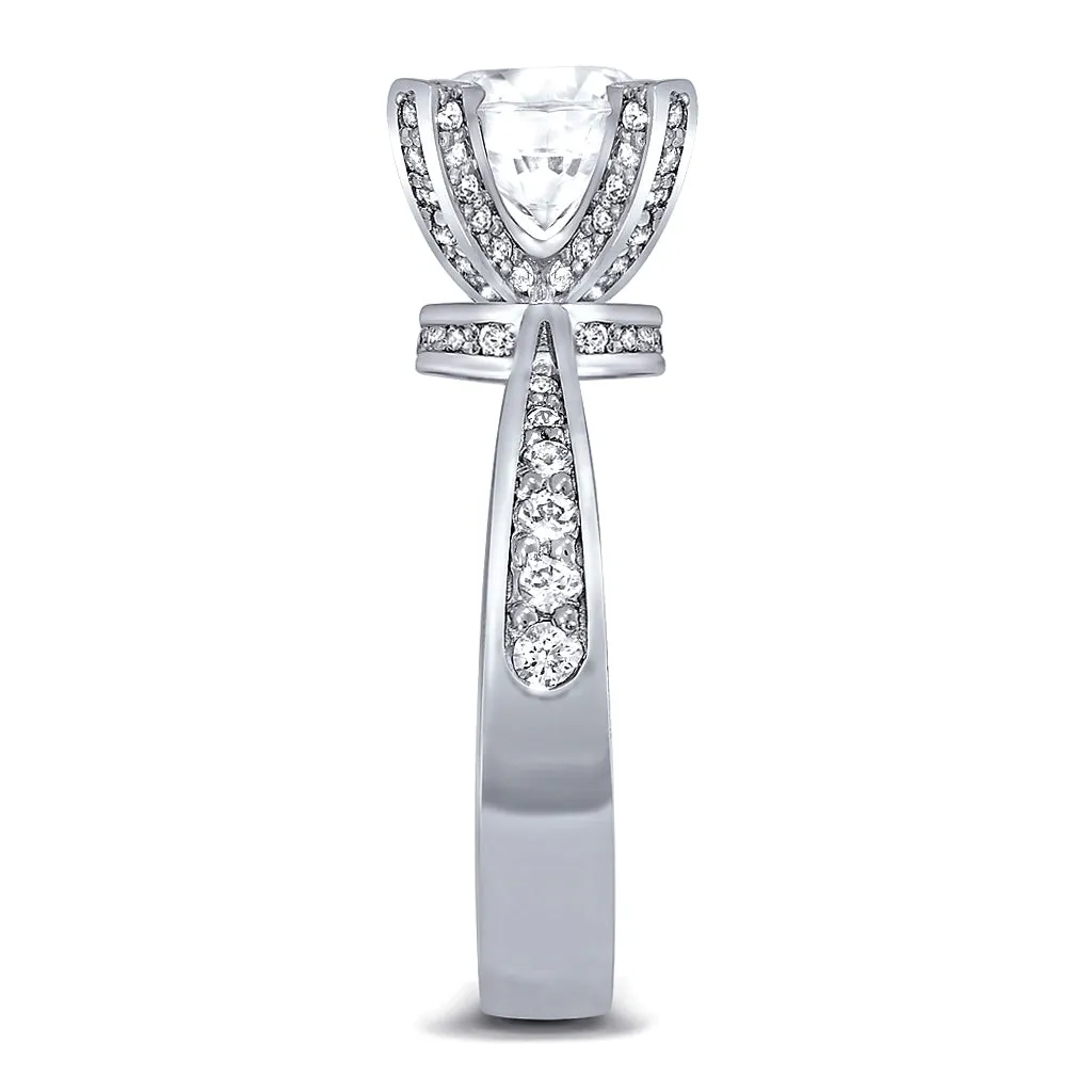 Princess Diamond Crown Engagement Ring