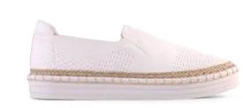 Queen Slip On Stretch Knit - White