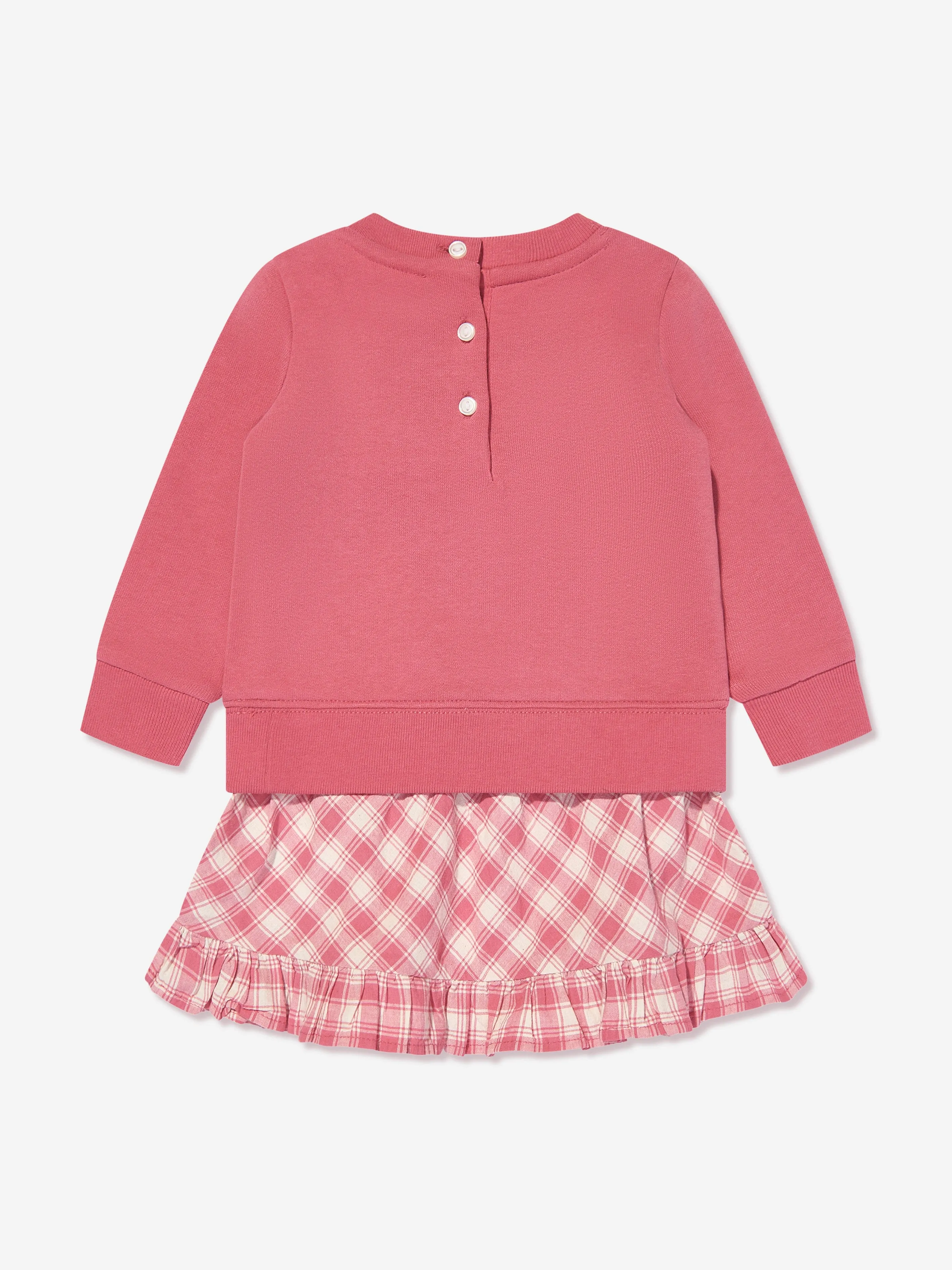 Ralph Lauren Baby Girls Sweater Dress in Pink