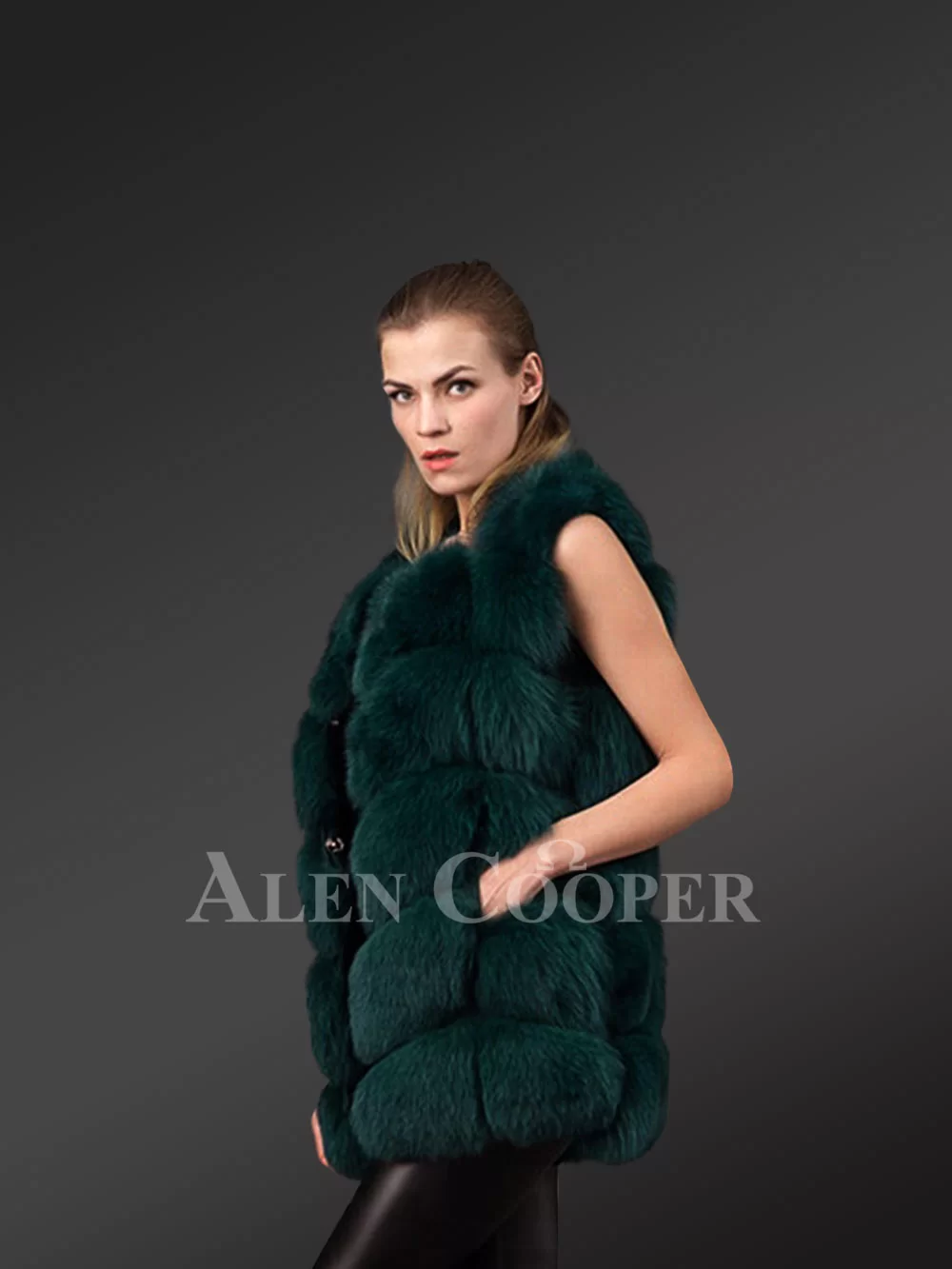 Real Fox Fur Paragraph Coat