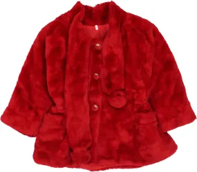 Red Faux Fur Coat | ThriftTale