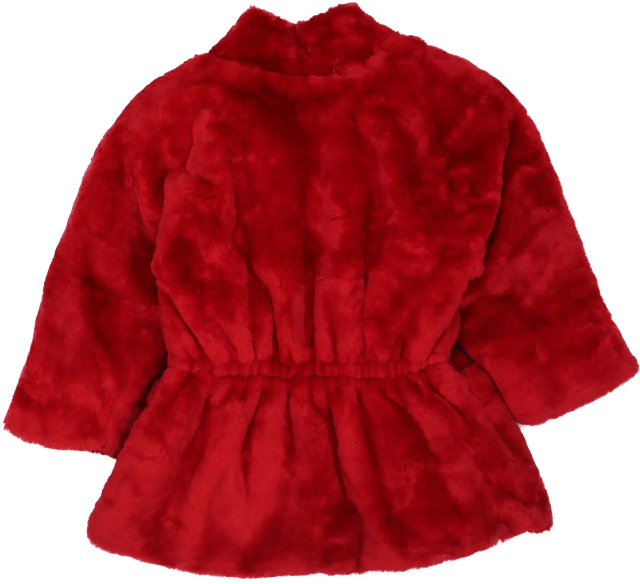 Red Faux Fur Coat | ThriftTale