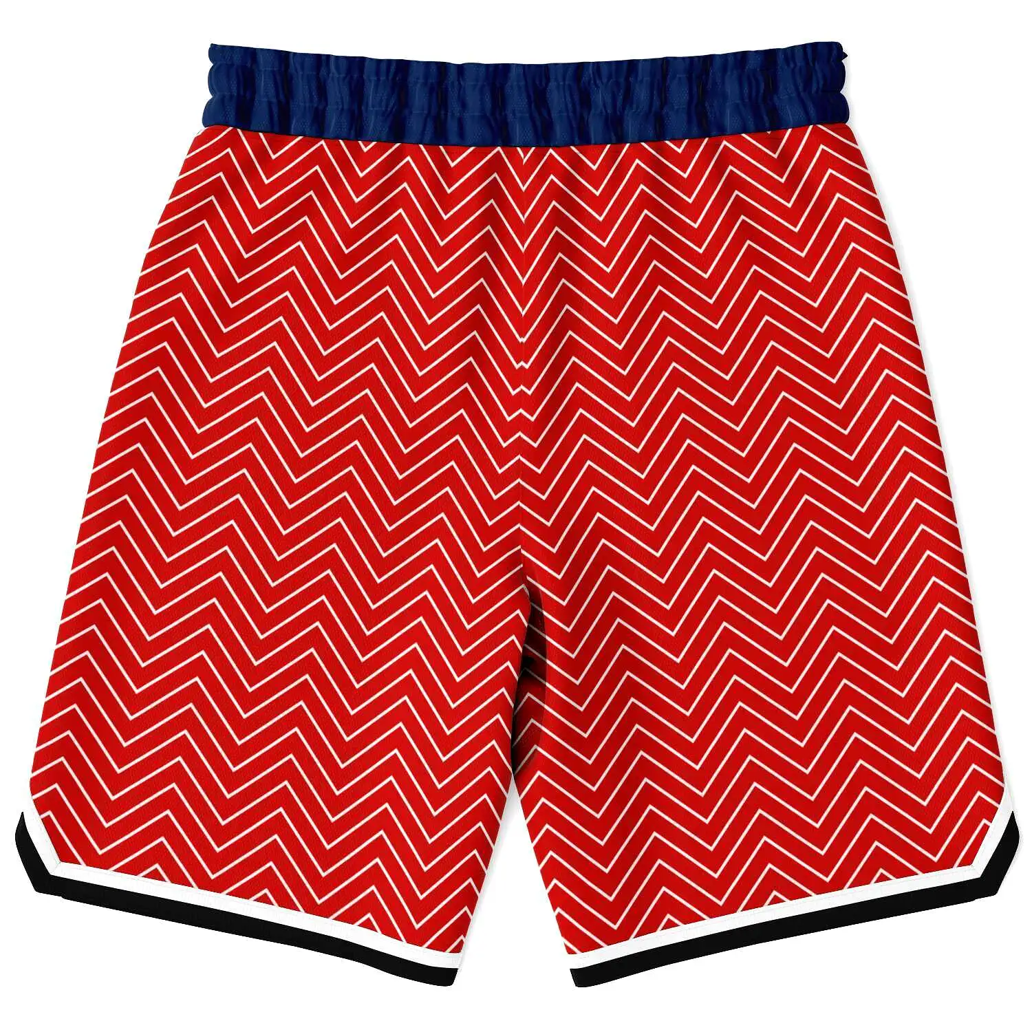 Red Par 4 Unisex Basketball Shorts