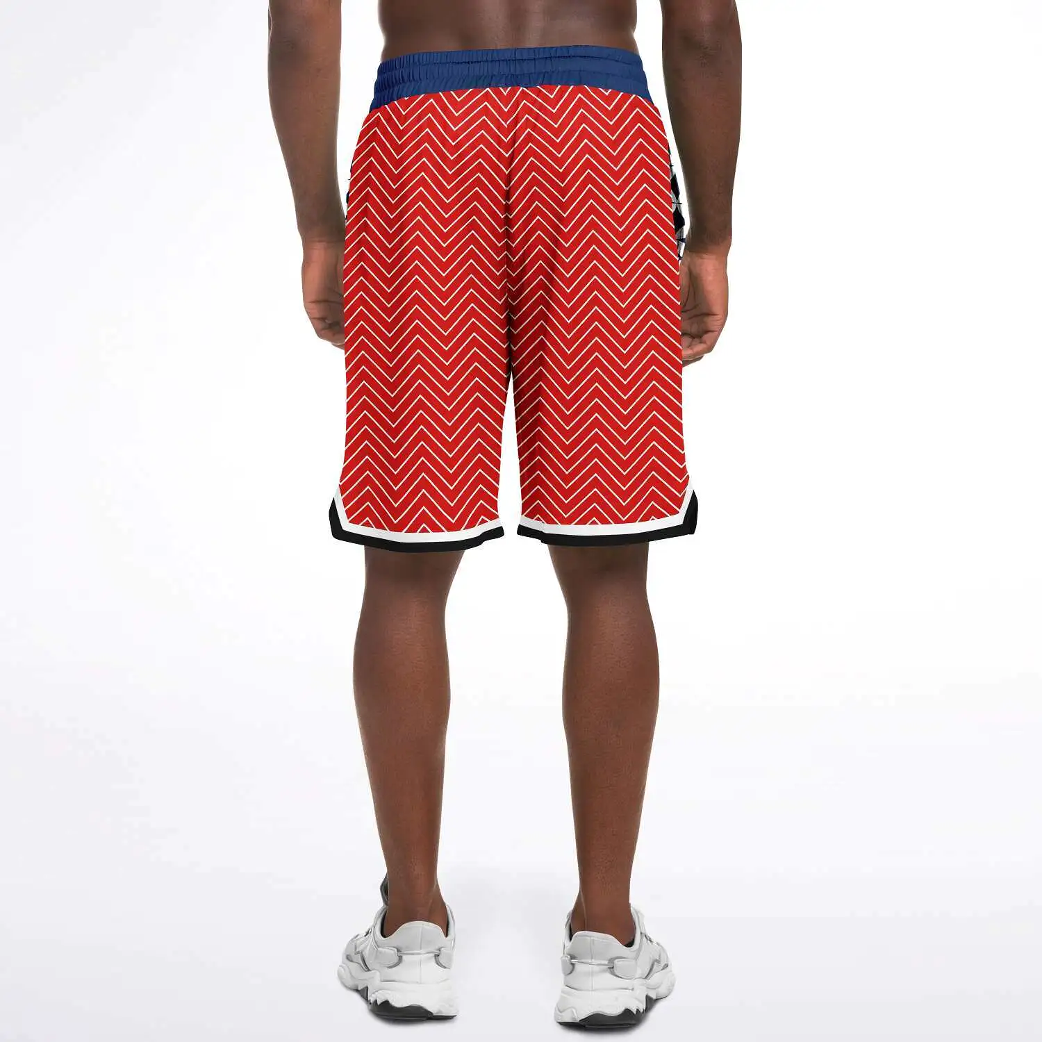 Red Par 4 Unisex Basketball Shorts