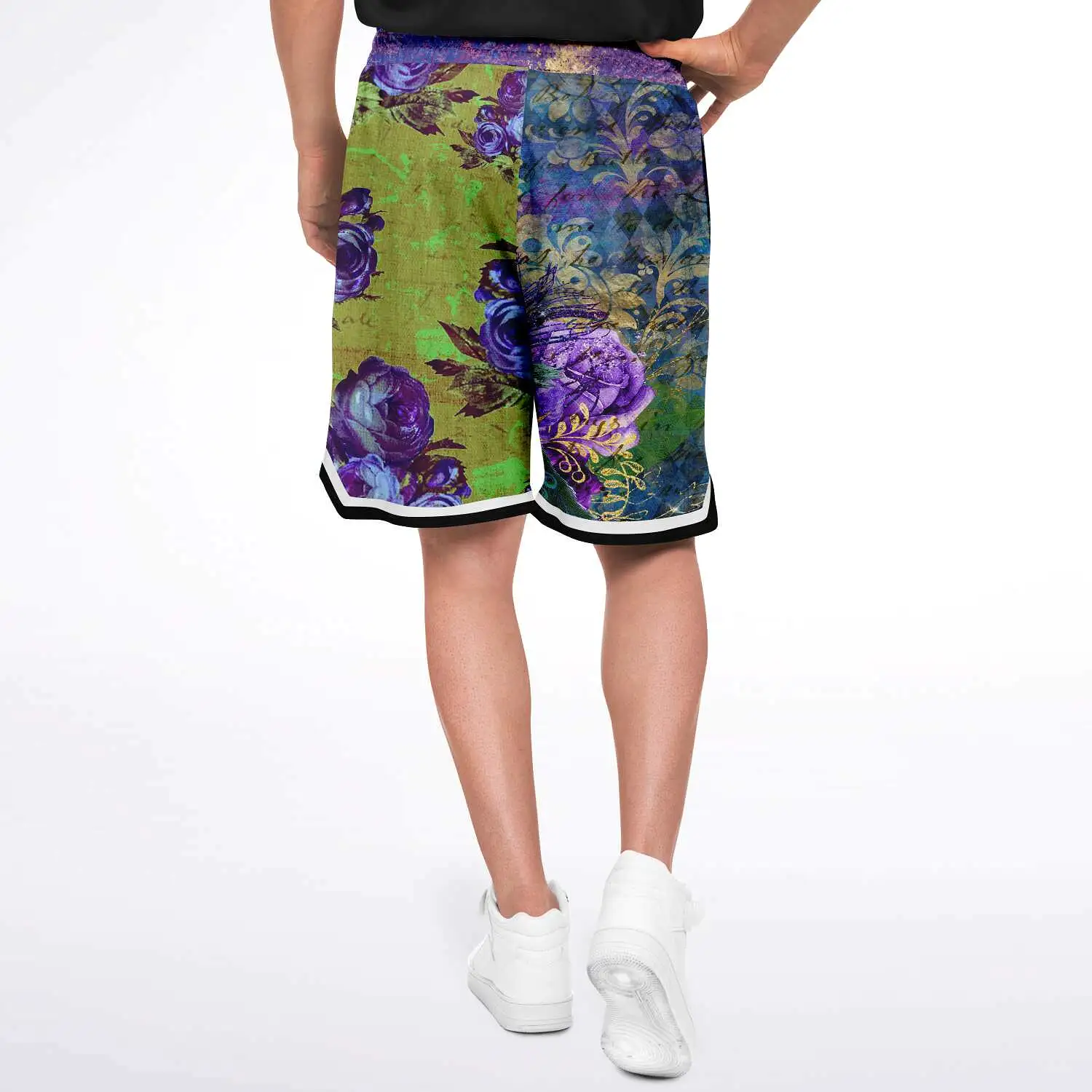 Royal Peacock Unisex Basketball Shorts