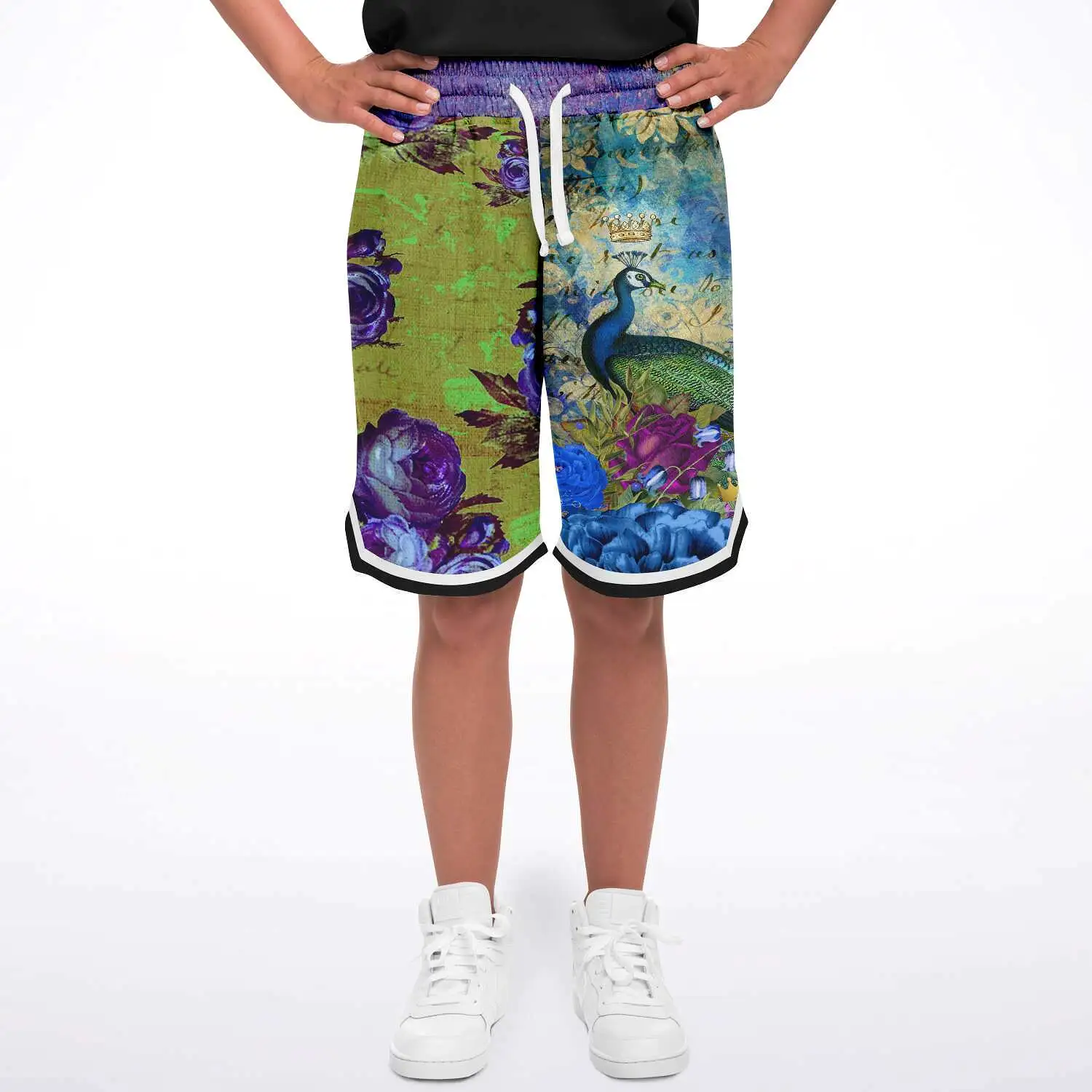 Royal Peacock Unisex Basketball Shorts