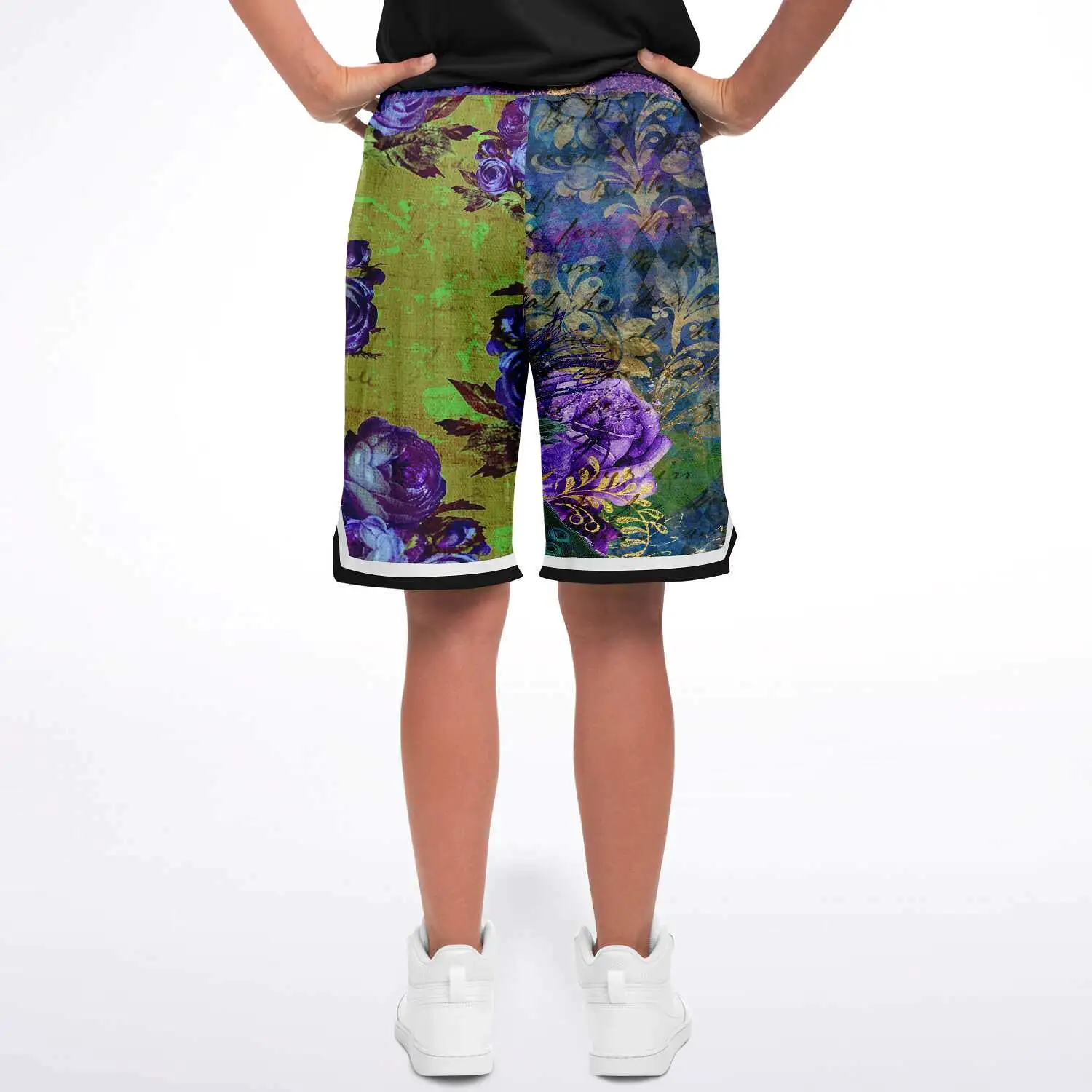 Royal Peacock Unisex Basketball Shorts