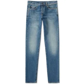 Saint Laurent Light Washed Slim Fit JeanUsed 70's Blue