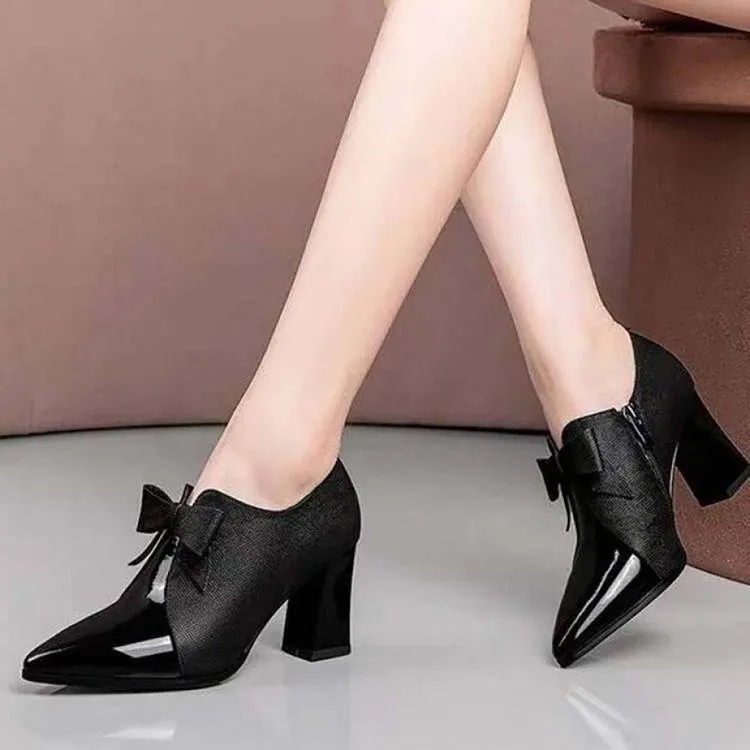 Sexy High Spring Summer Mesh Office Work Block Heel Zipper Women's Boots