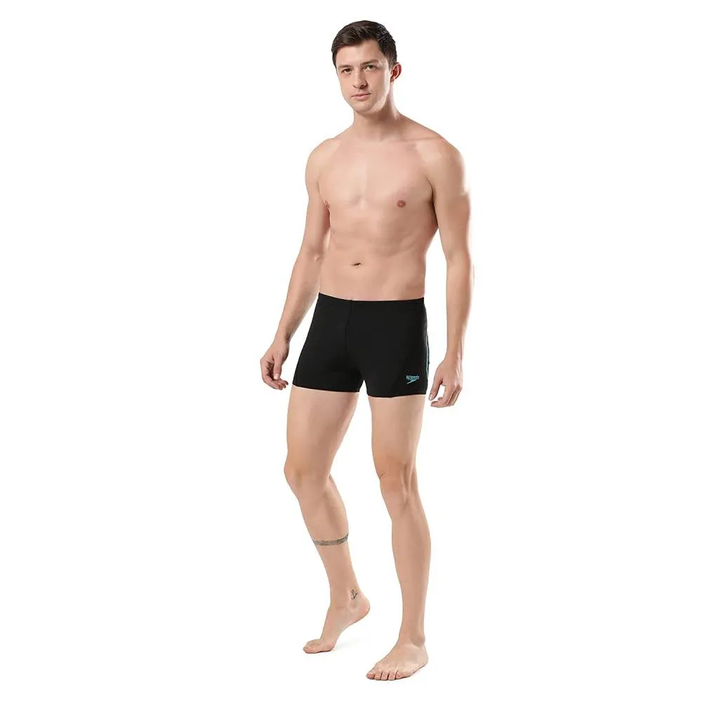 Speedo Men's Essential Splice Aquashort (Black/Bolt)