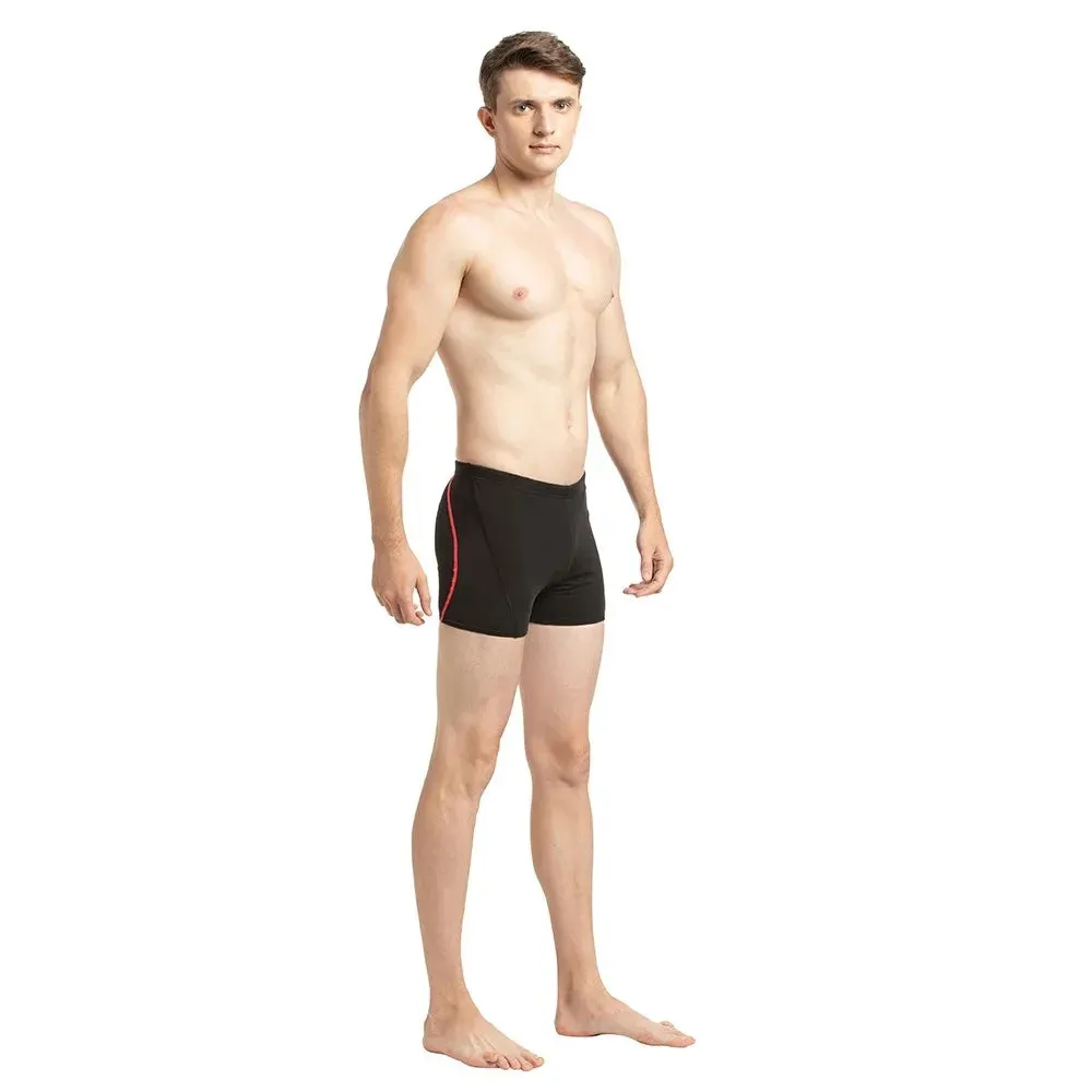 Speedo Men's Essential Splice Aquashort (Black/Phoenix Red)