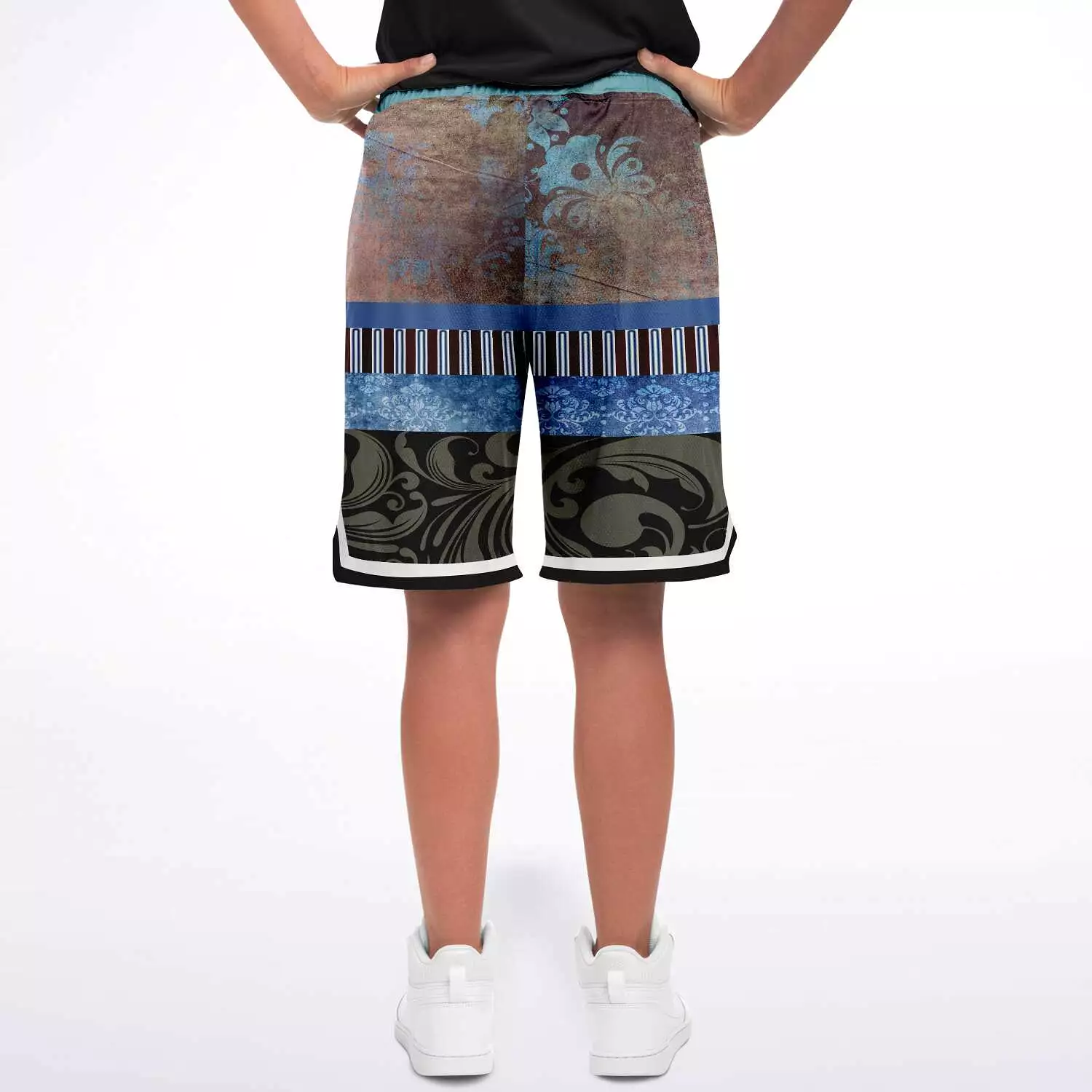 Steampunk Warrior Unisex Basketball Shorts