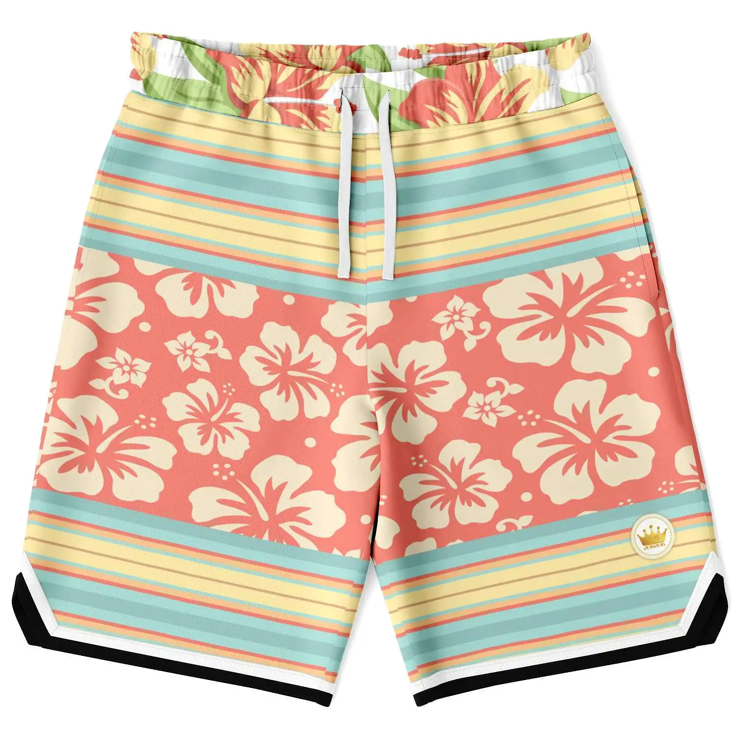 Surf's Up Kowabunga Unisex Basketball Shorts