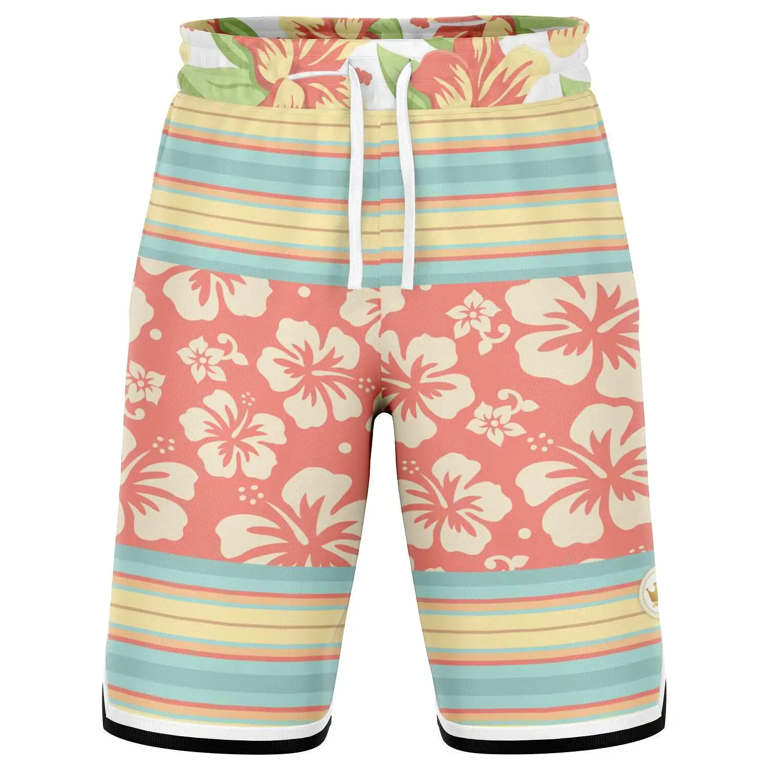 Surf's Up Kowabunga Unisex Basketball Shorts