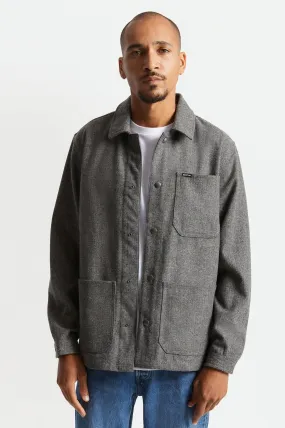 Survey Chore Coat - Black/Grey Herringbone