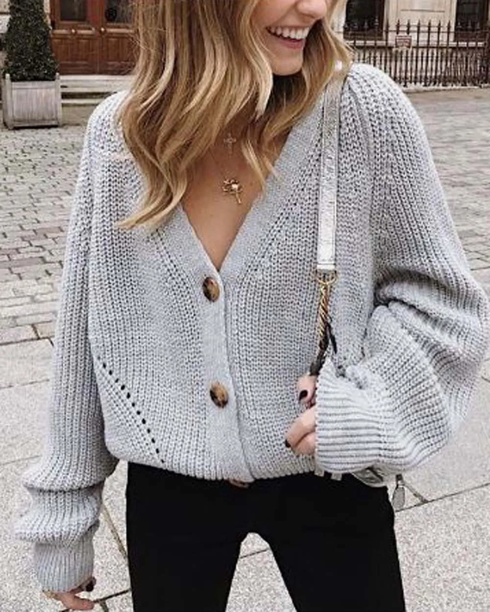 Tahoe Knit Sweater in Gray