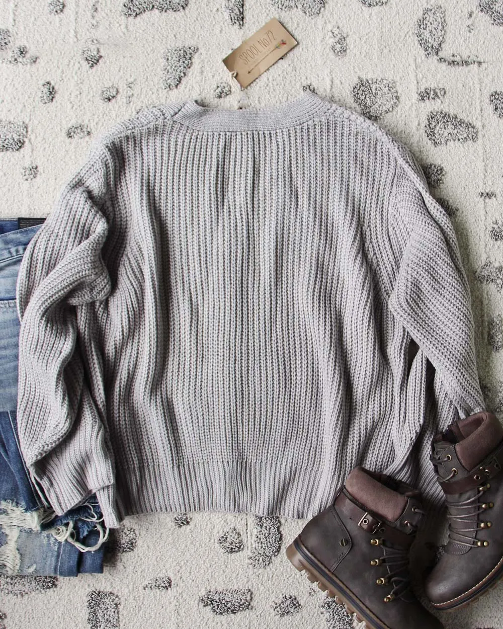 Tahoe Knit Sweater in Gray