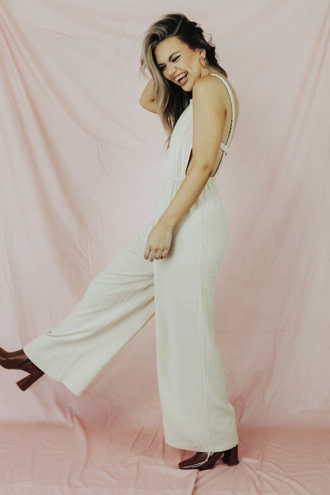 Taupe Serendipity Jumpsuit