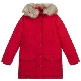 Teen Red Parka Coat