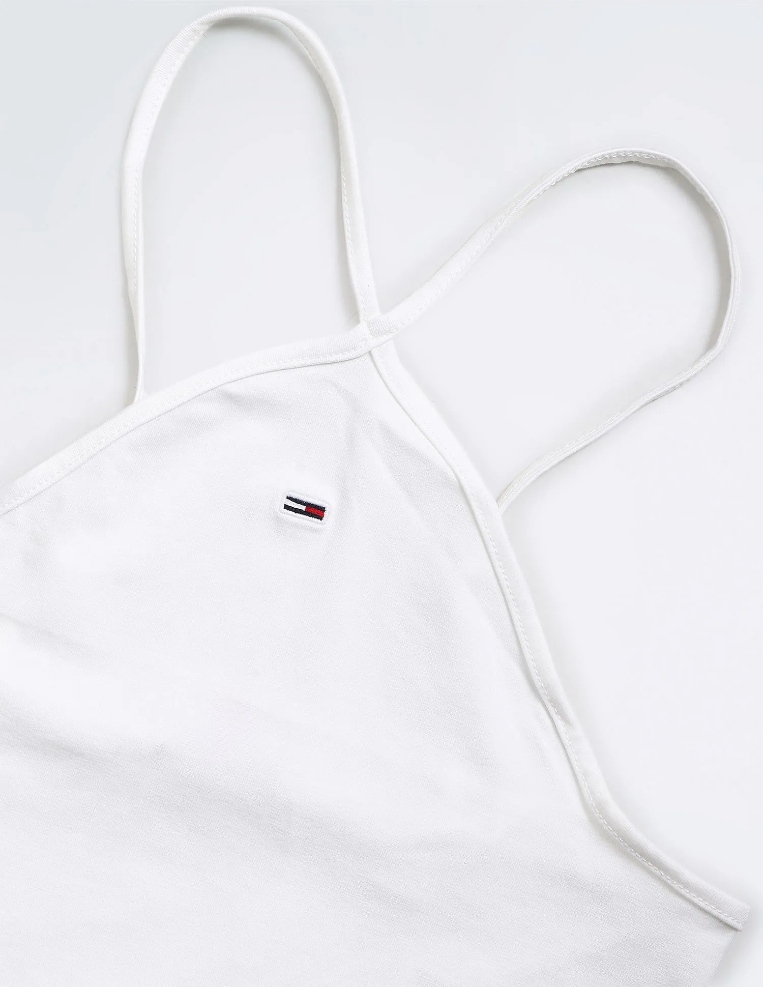 Tommy Hilfiger Transitional Cotton Halter neck Crop Top