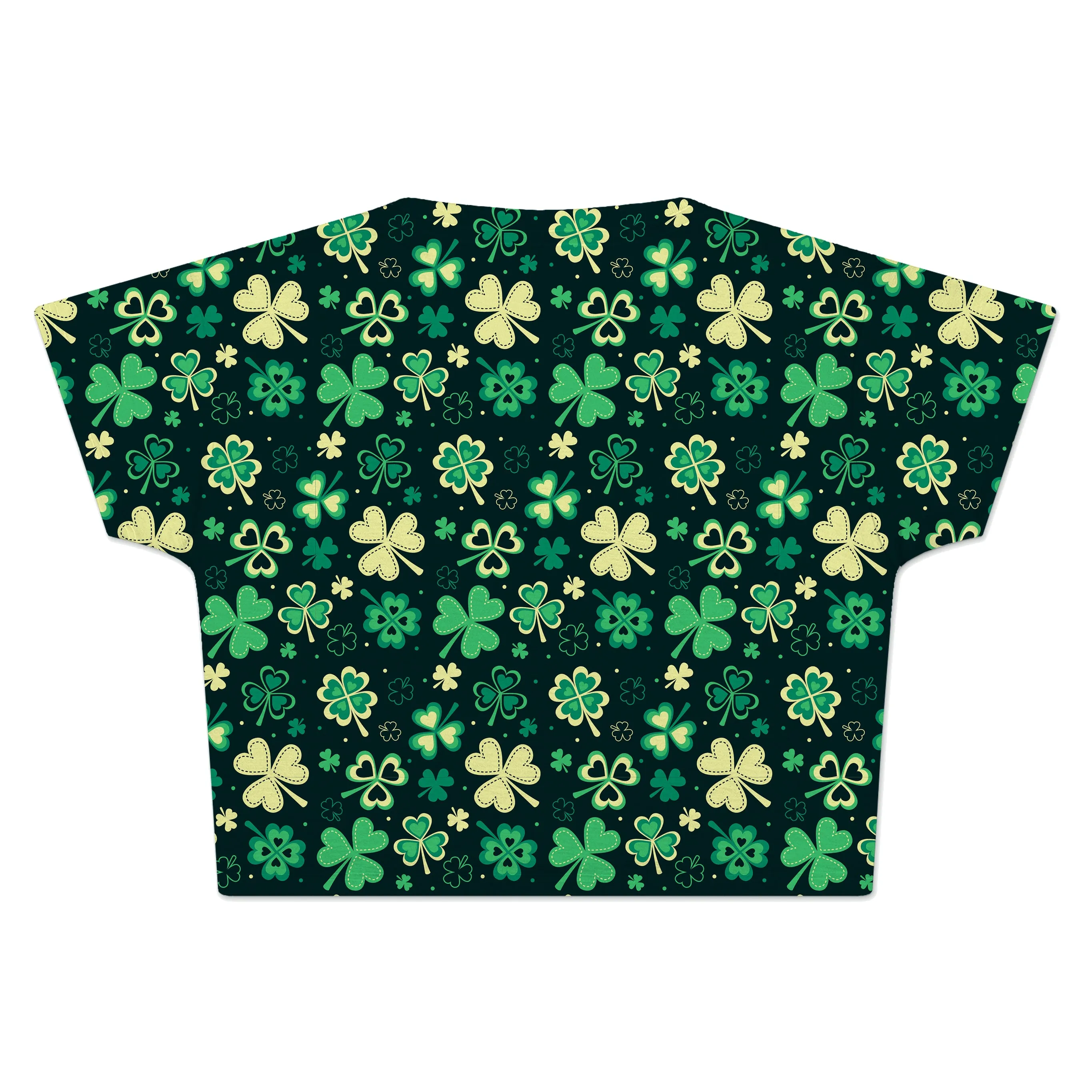 Trippy Clover Crop Tee