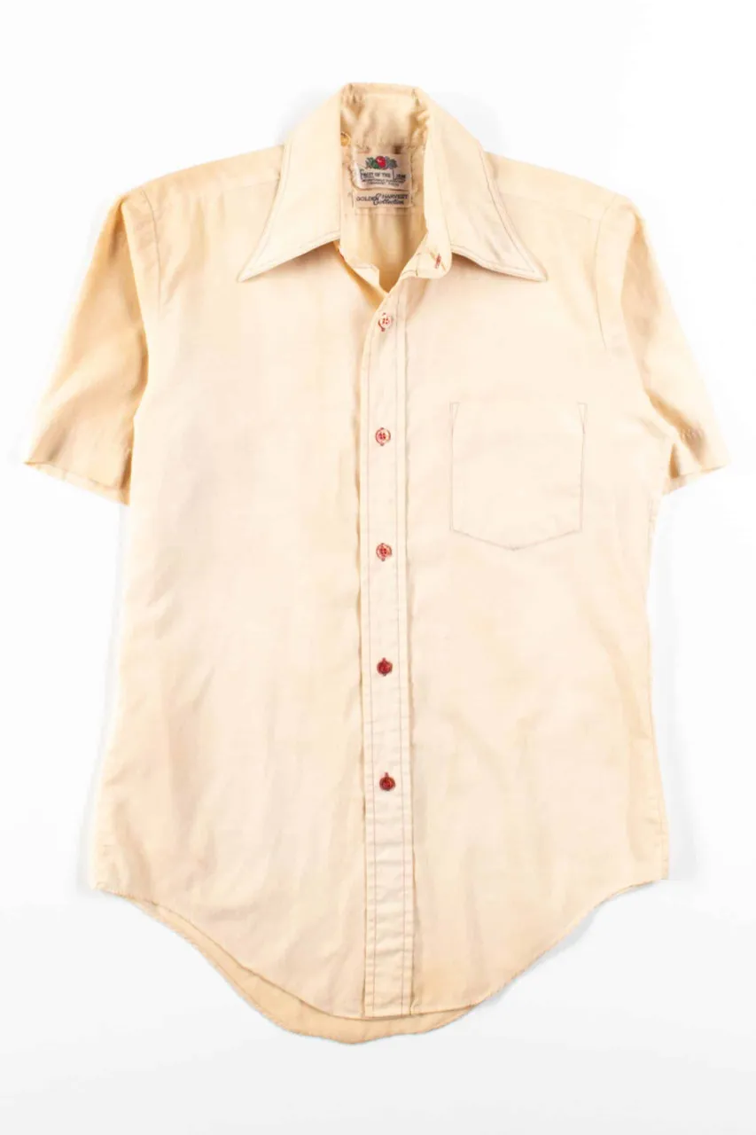 Vintage Cream Button Up Shirt