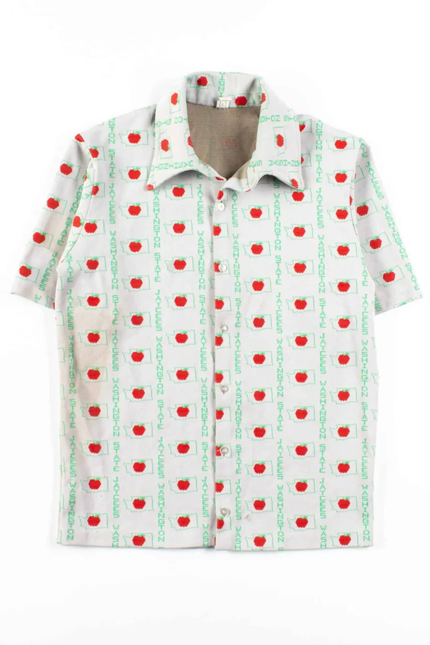 Washington State Jaycees Button Up Shirt