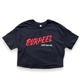 Women's Burpees Crop Tee