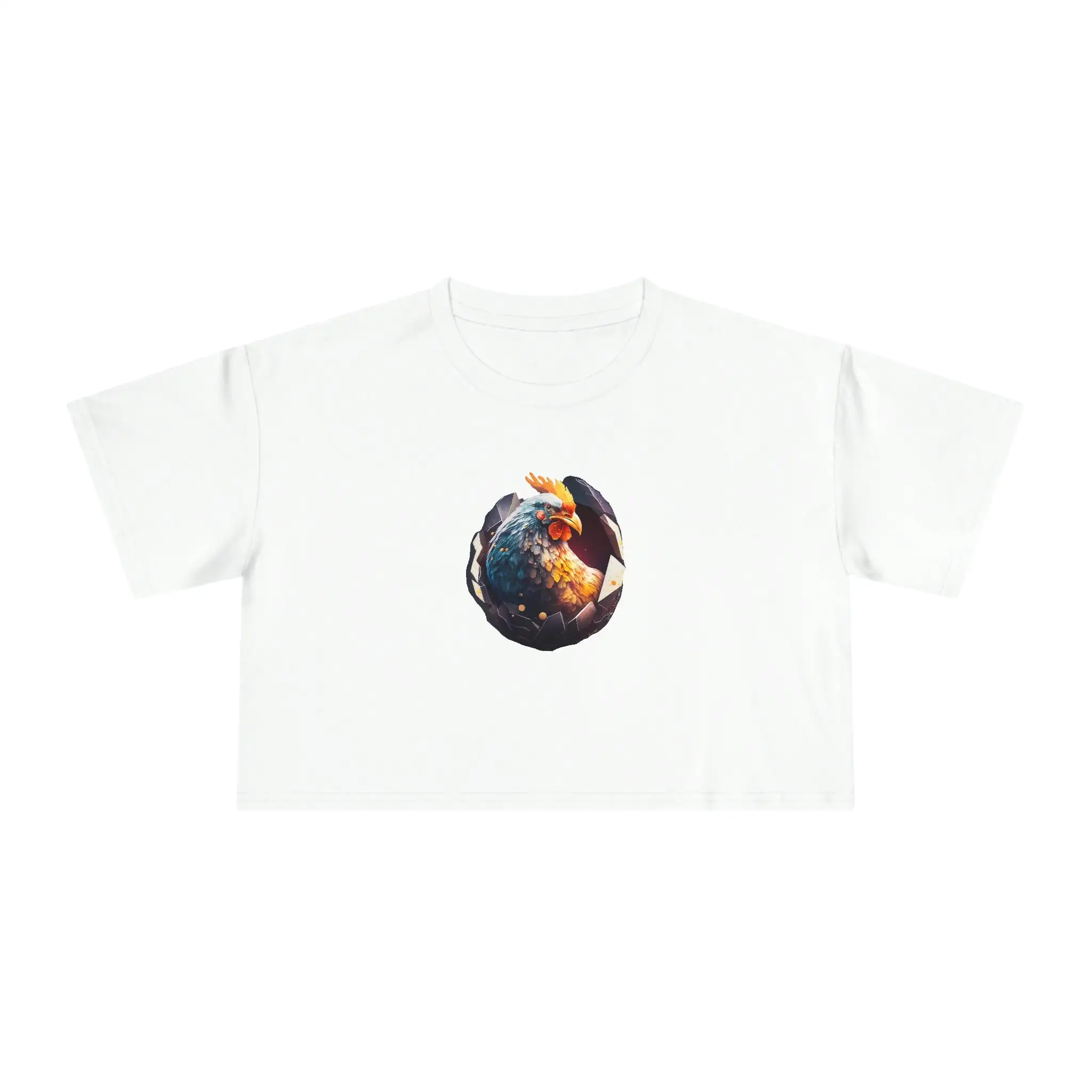 Women's Chicken Bash Crop Tee