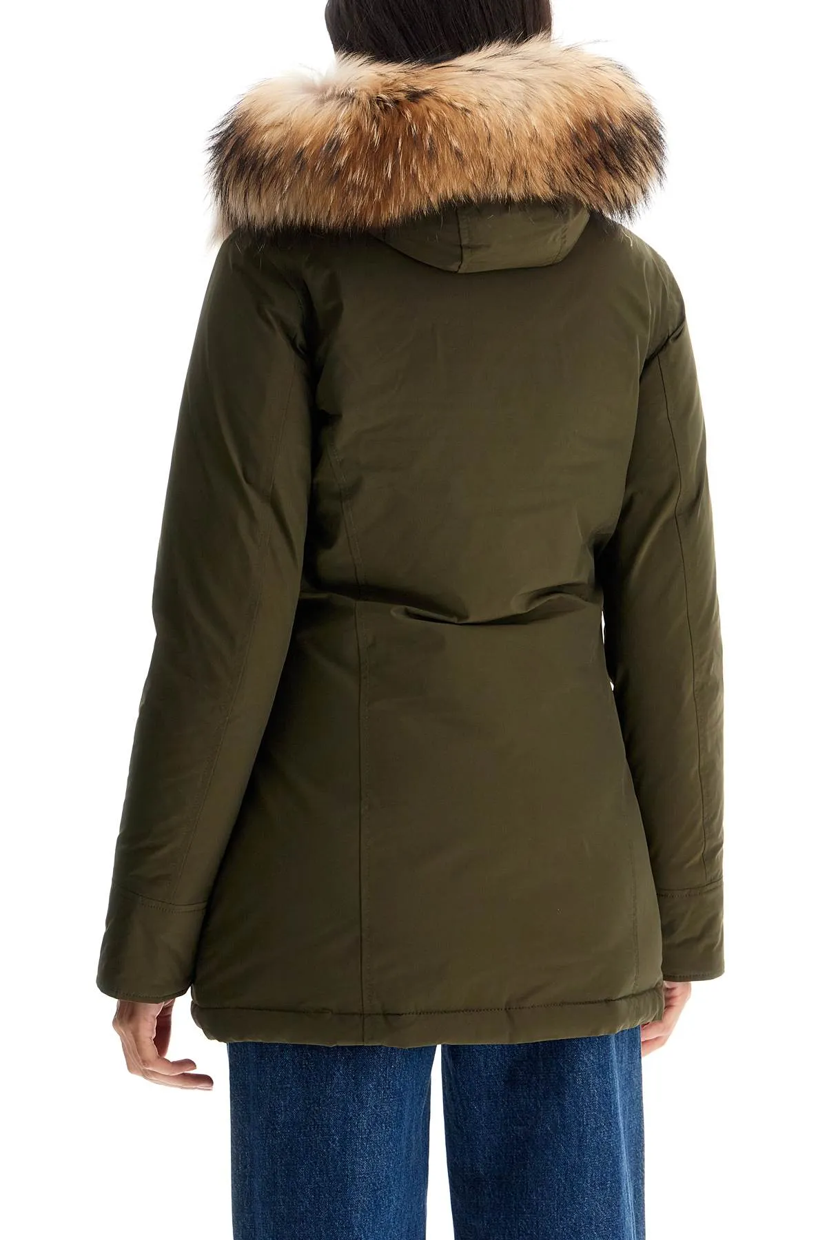 Woolrich Luxury Arctic Parka With Fur   Khaki